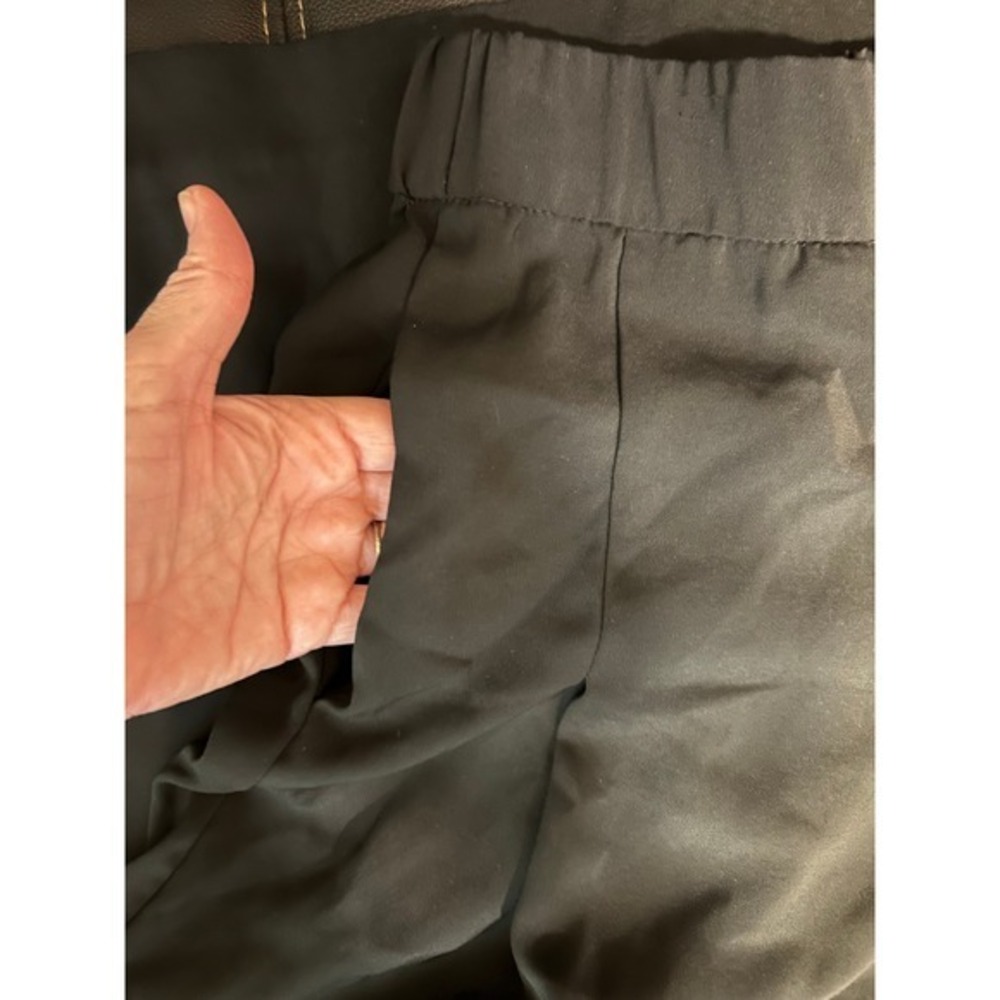 Zara Wide Leg Sailor Style Pleated Pants. Pockets. Elastic Waist Women's Size S - Picture 11 of 14